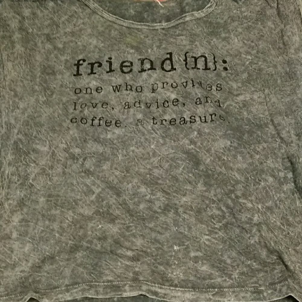 Cute top with subtle acid washed